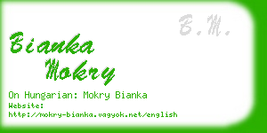 bianka mokry business card